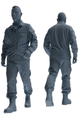 MRY-SFW SSTR036 Miniatures Soldier Model Kit 1993 Mogadishu Black Hawk Helicopter Soldier Patrol Six-Person Group