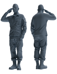 MRY-SFW SSTR029 Miniatures Soldier Model Kit 1993 Mogadishu Black Hawk Helicopter Soldier Saluting Six-Person Group