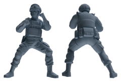 Detail view of MRY-SFW LYGR632 Modern Airborne Division Six-Person Combat Model