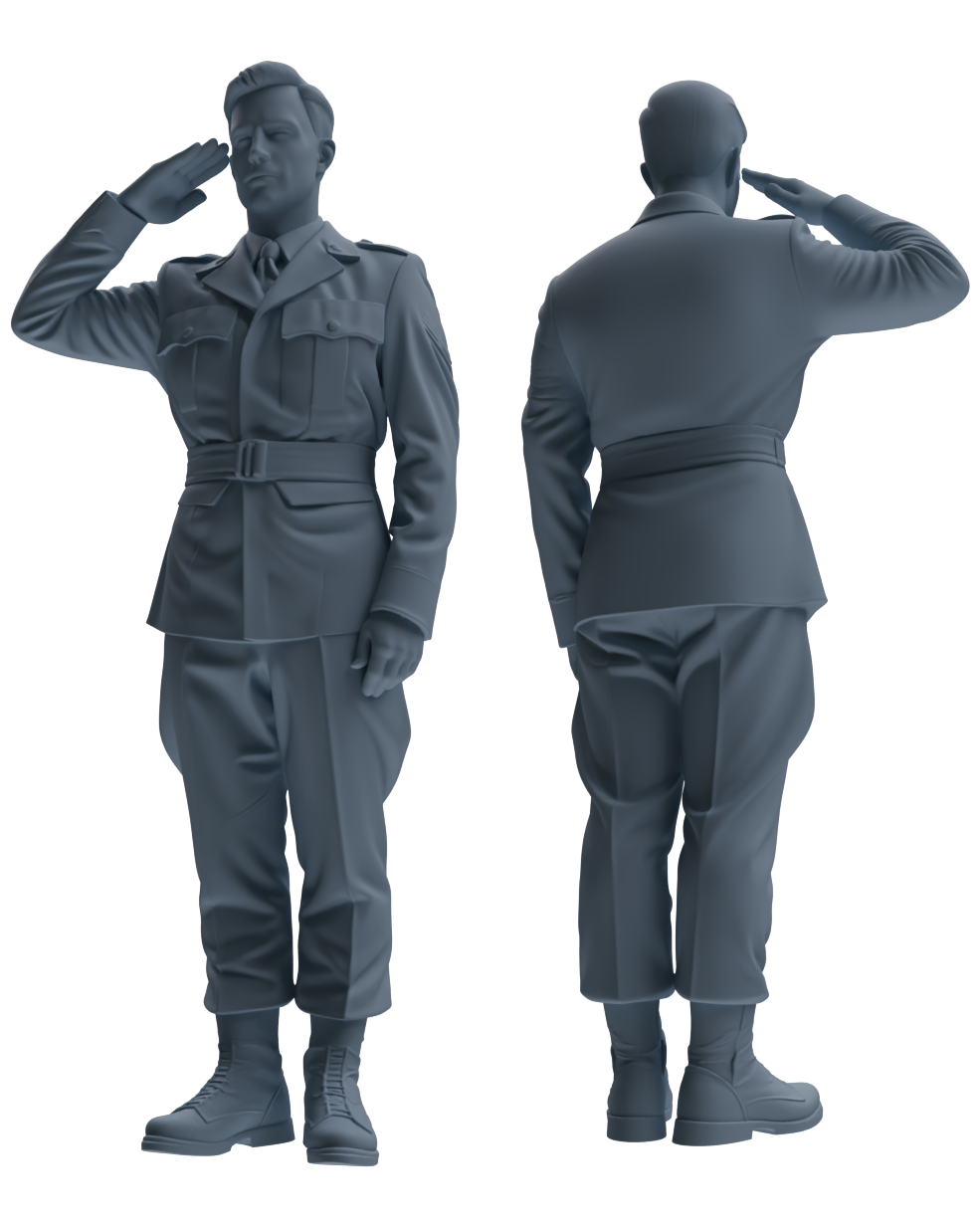 MRY-SFW SSTR054 Miniatures Soldier Model Kit Hacksaw Ridge Rescue Story WWII U.S. Army Six-Person Saluting Group