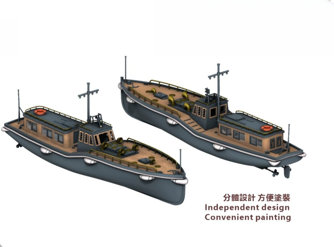SSMODEL SSMODEL  R700036 1/700 scale cargo boat within 15 meters Long pipe boat