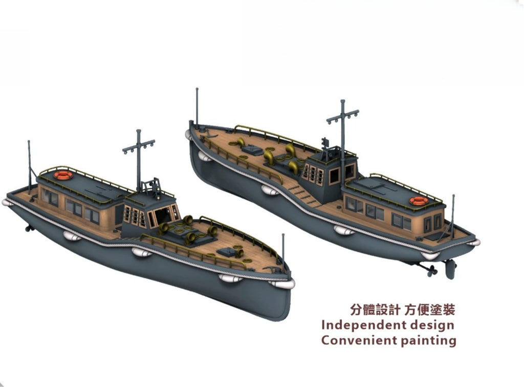 SSMODEL SSMODEL  R700036 1/700 scale cargo boat within 15 meters Long pipe boat