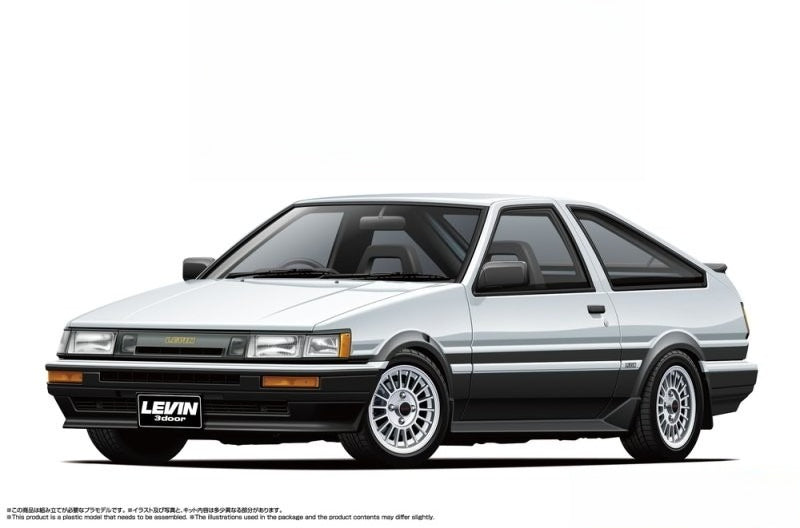 Aoshima AO-06931 1/24  Car Kit Toyota AE86 Corolla Levin GT-Apex w/4A-GE Engine