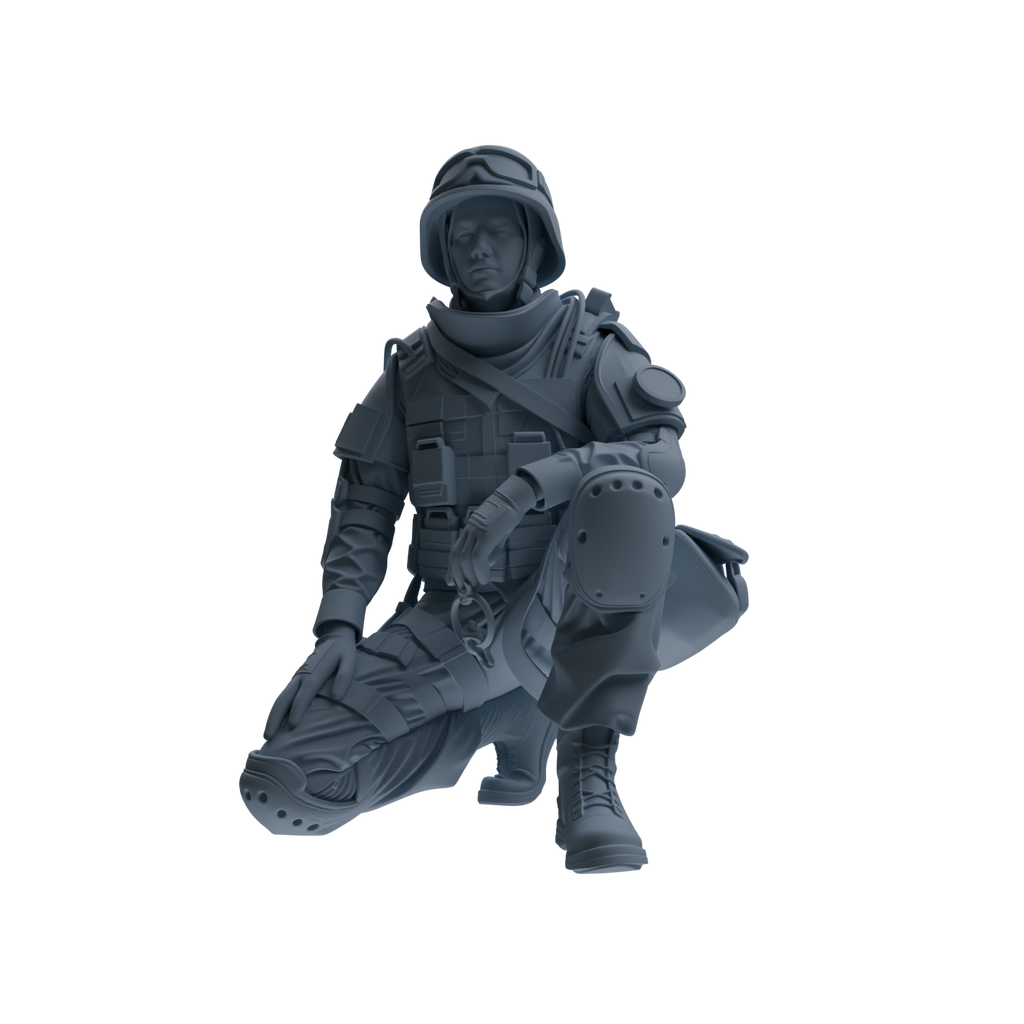 MRY-SFW SSTR336 Modern Counter-Terrorism SWAT Fire Support Operator Combat 2 Four-Person Group