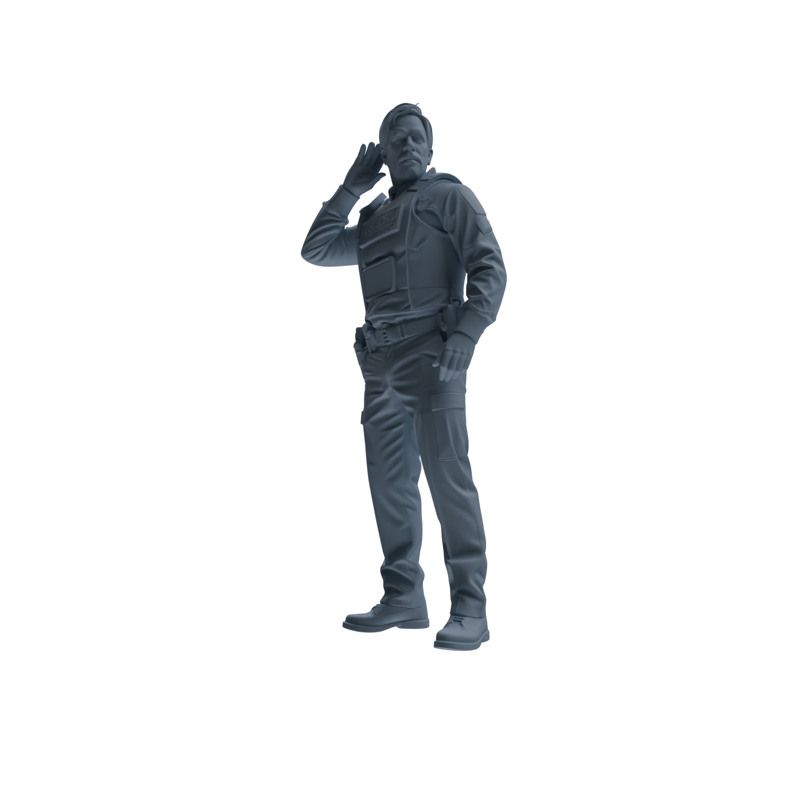 MRY-SFW SSTR119 Miniatures Soldier Model Kit Boston Attack Modern Boston Police Four-Person Rescue Group