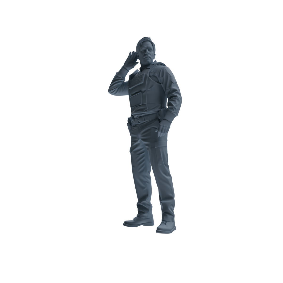 MRY-SFW SSTR119 Miniatures Soldier Model Kit Boston Attack Modern Boston Police Four-Person Rescue Group — detail view 5
