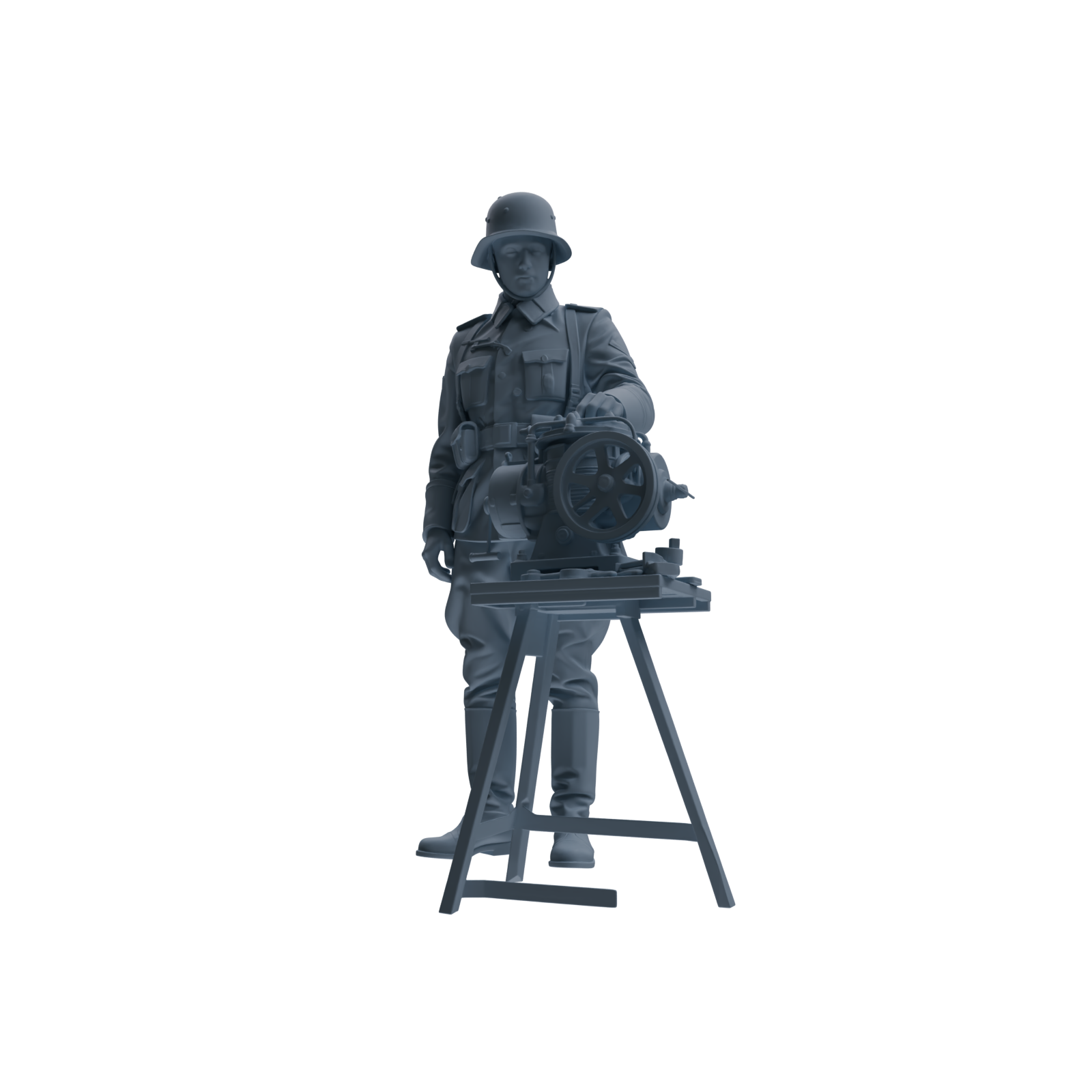 MRY-SFW SSTR214 WWII British Logistics Soldier Maintenance Four-Person Group