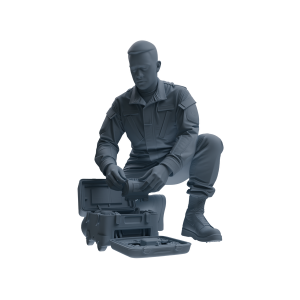 MRY-SFW SSTR245 Modern U.S. Army Logistics Soldier Maintenance Four-Person Group