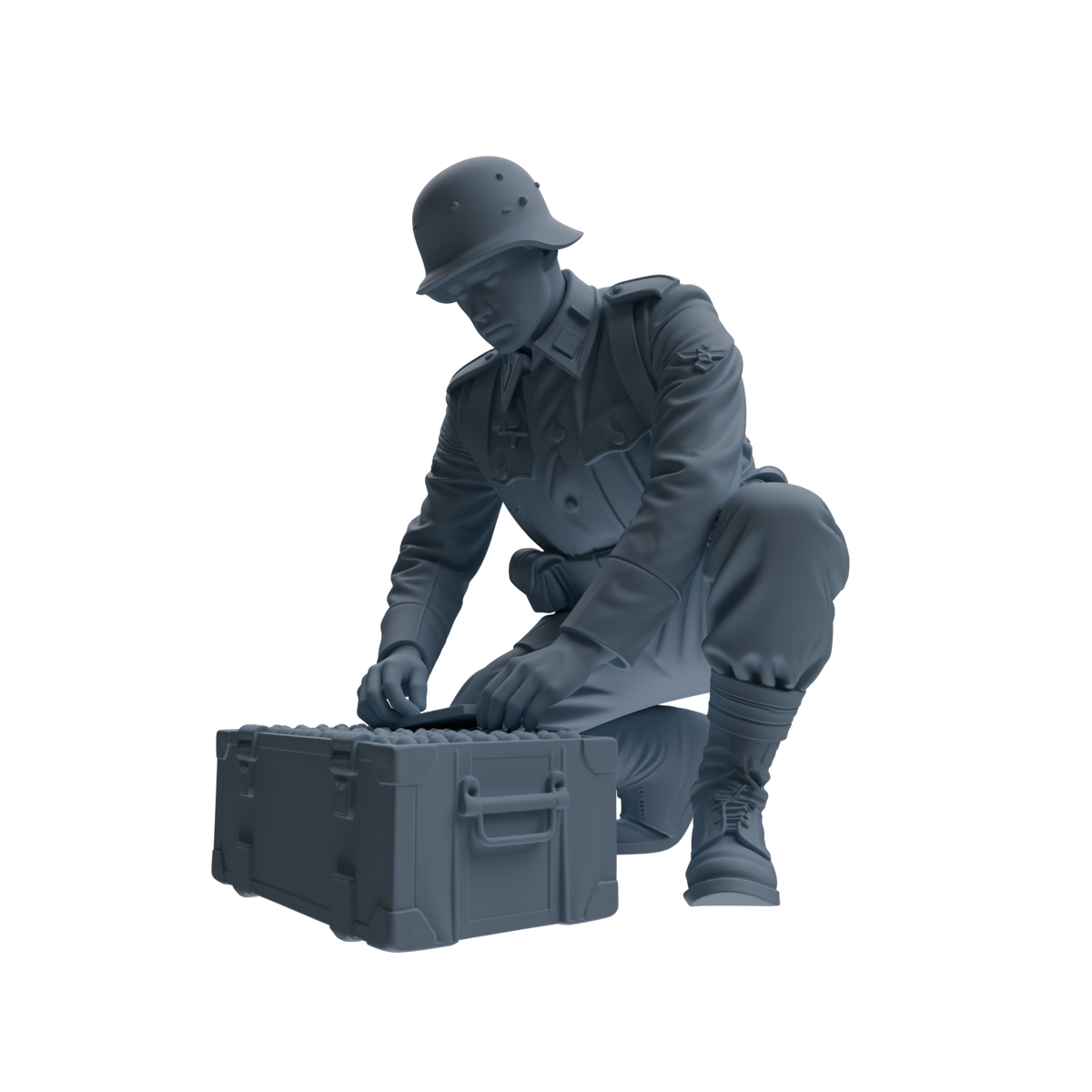 MRY-SFW SSTR223 WWII French Army Logistics Soldier Combat Readiness Four-Person Group — detail view 5
