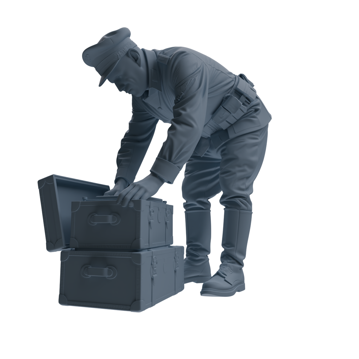 MRY-SFW SSTR257 WWI German Army Logistics Soldier Combat Readiness Four-Person Group — detail view 5