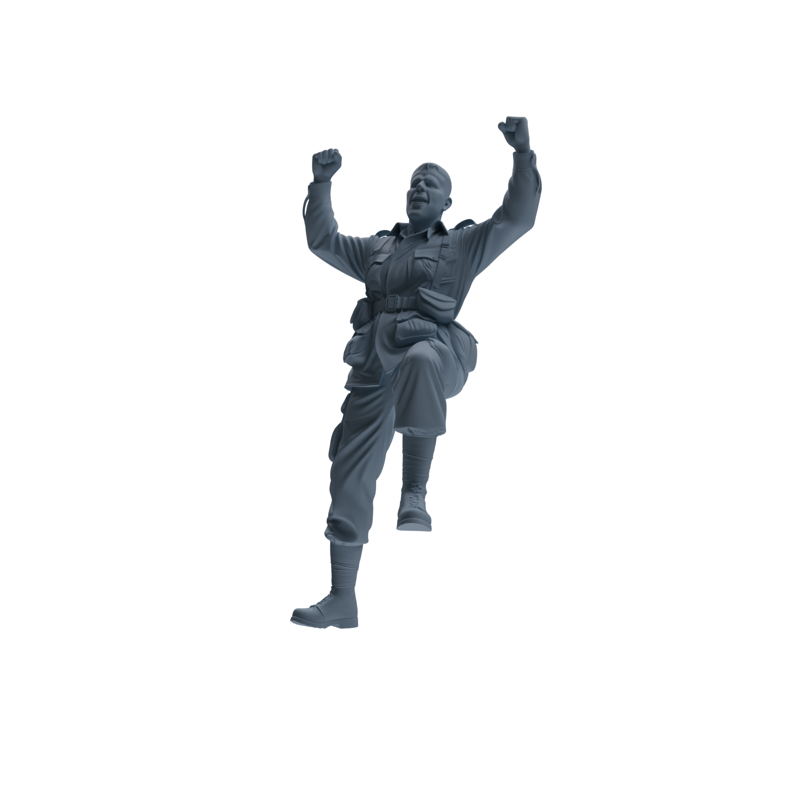 MRY-SFW SSTR073 Miniatures Soldier Model Kit Saving Ryan in Normandy WWII U.S. Army Four-Person Celebrating Group