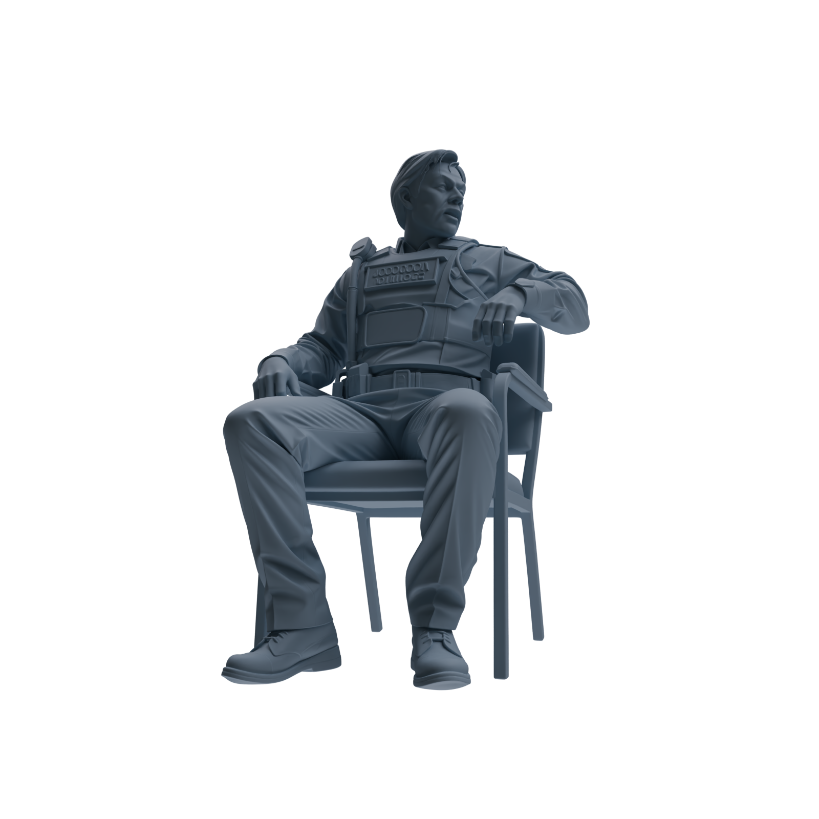 MRY-SFW SSTR115 Miniatures Soldier Model Kit Boston Attack Modern Boston Police Four-Person Conversation Group