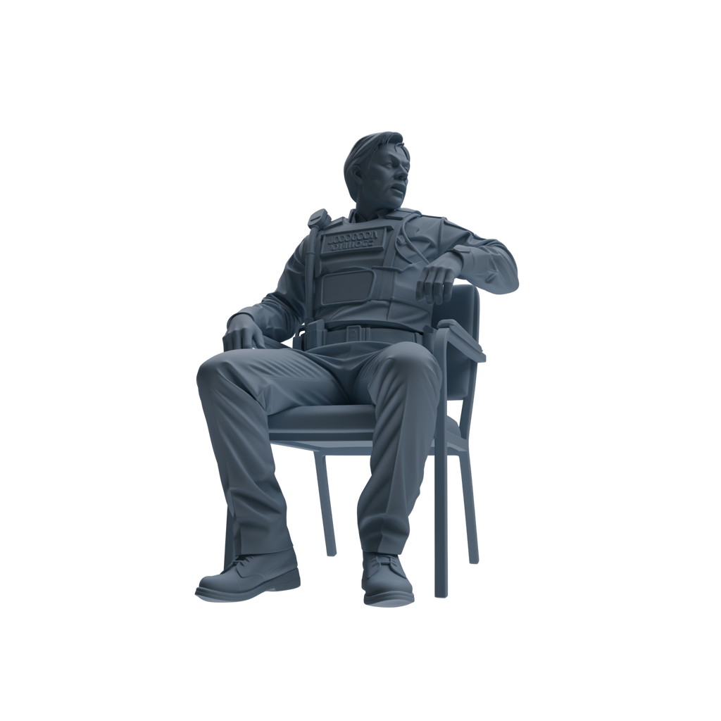 MRY-SFW SSTR115 Miniatures Soldier Model Kit Boston Attack Modern Boston Police Four-Person Conversation Group