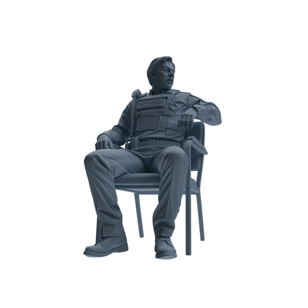 MRY-SFW SSTR115 Miniatures Soldier Model Kit Boston Attack Modern Boston Police Four-Person Conversation Group