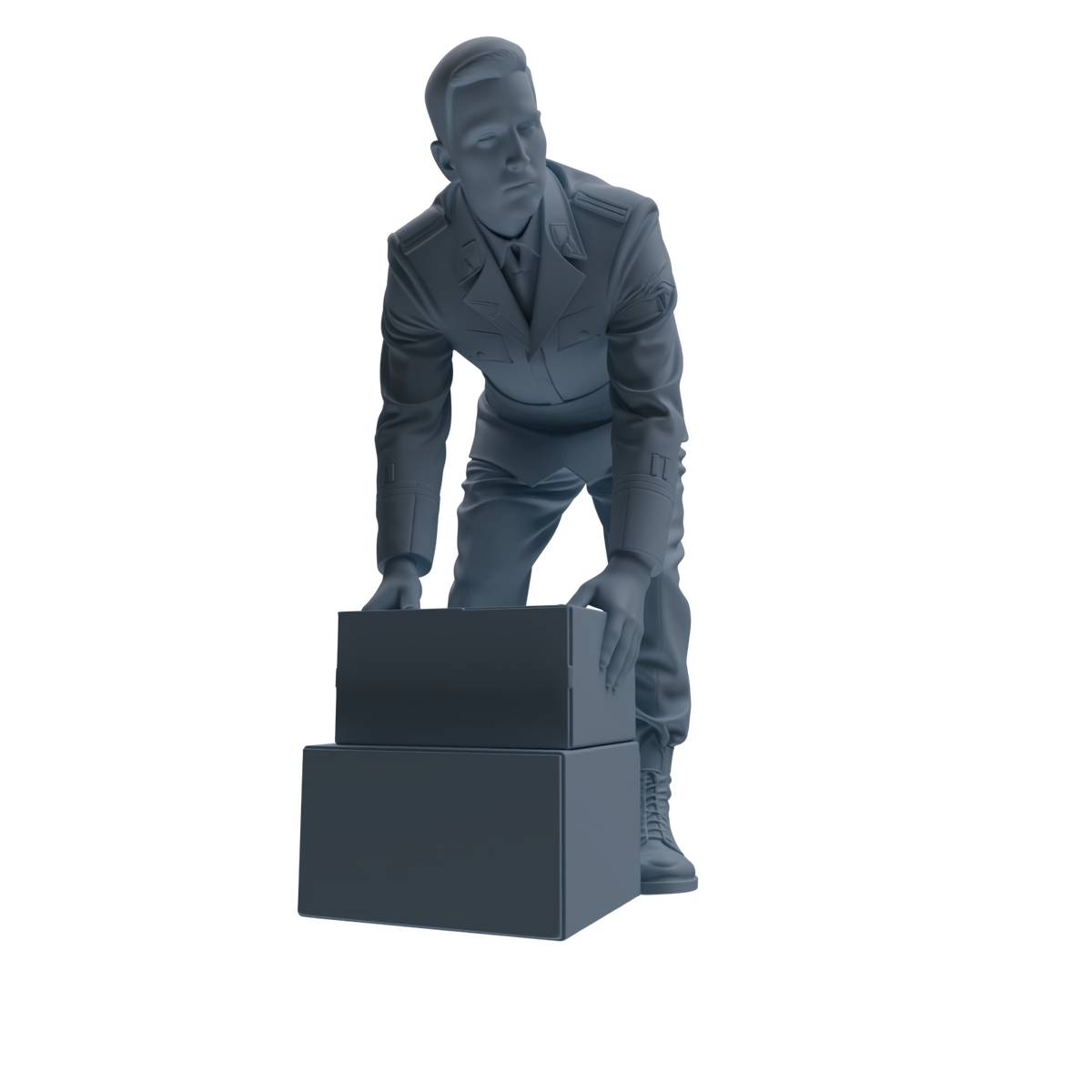 MRY-SFW SSTR233 Modern German Army Logistics Soldier Logistics Four-Person Group — detail view 5