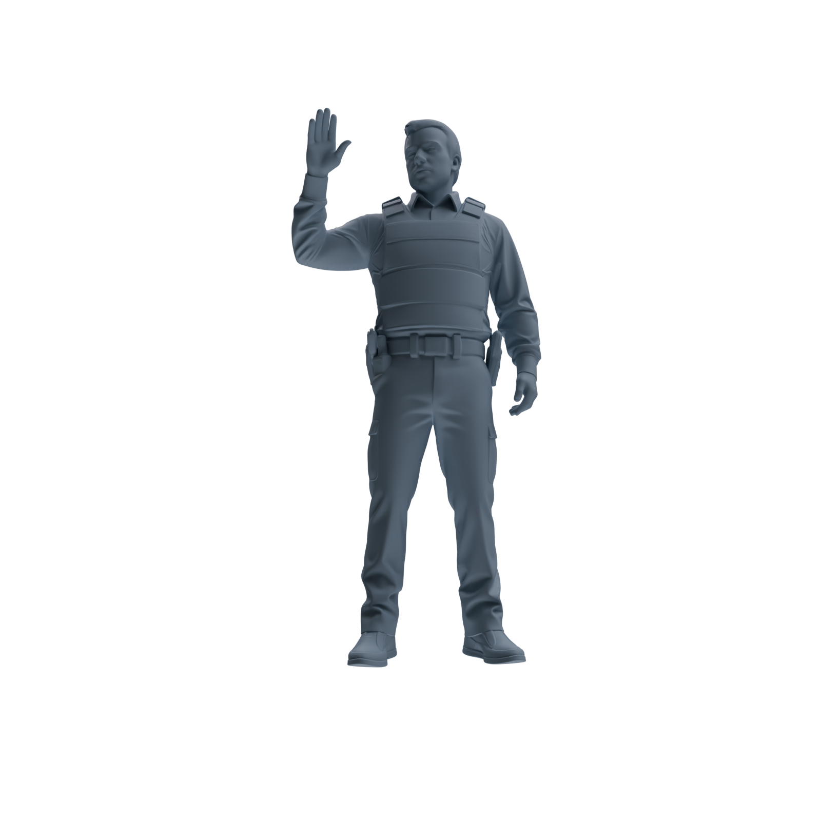 MRY-SFW SSTR129 Miniatures Soldier Model Kit Boston Attack Modern Boston Police Four-Person Tactics Group