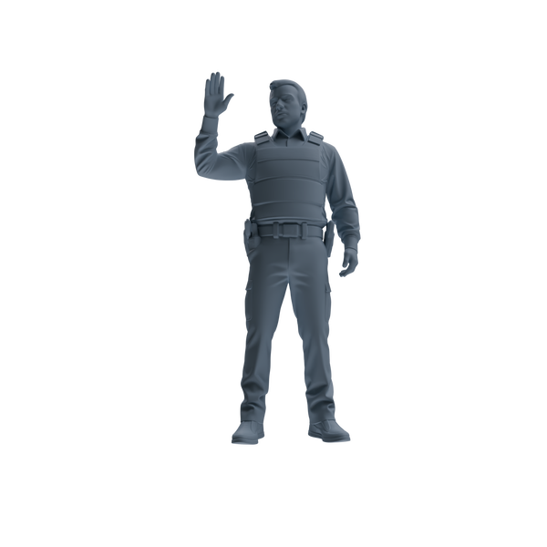 MRY-SFW SSTR129 Miniatures Soldier Model Kit Boston Attack Modern Boston Police Four-Person Tactics Group