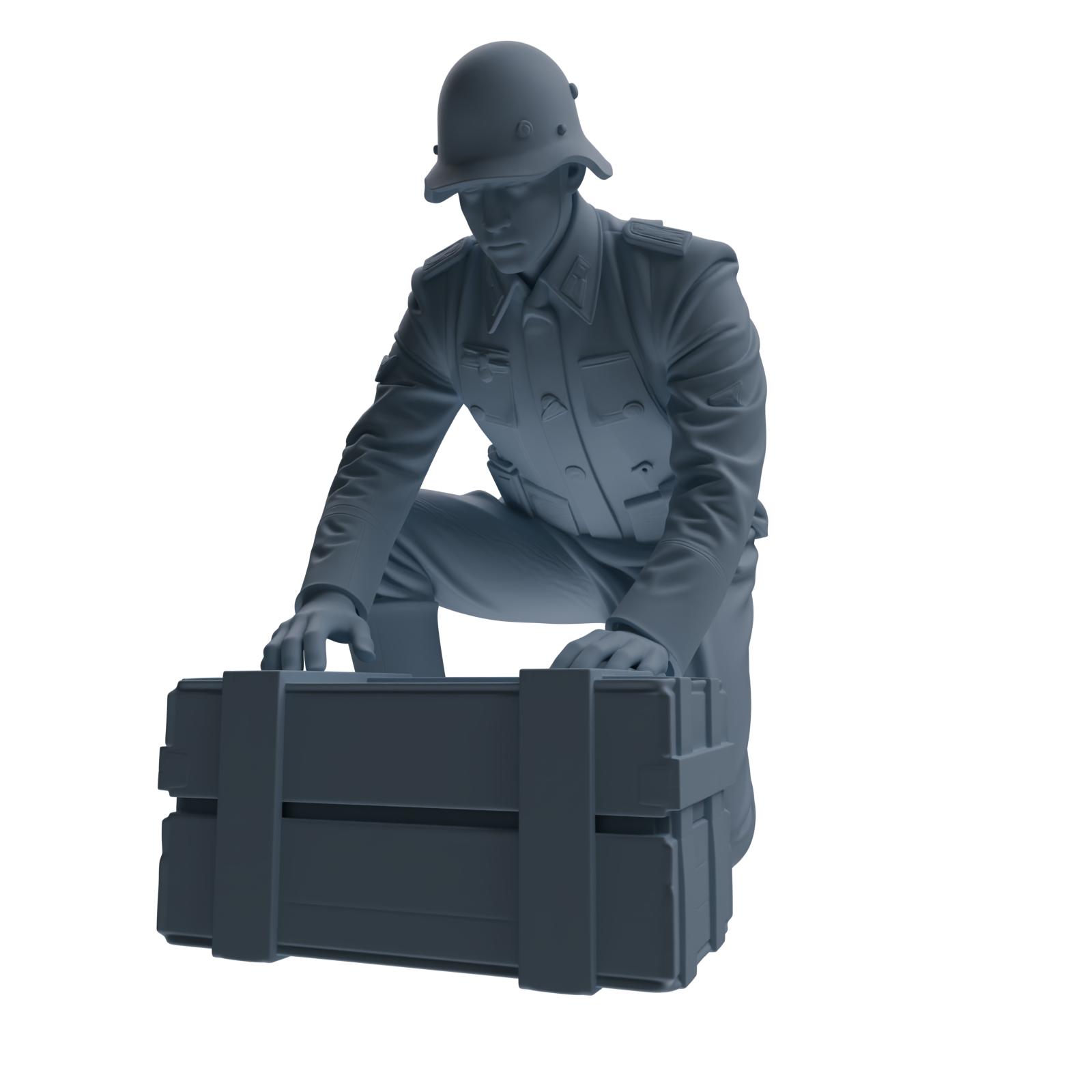 MRY-SFW SSTR219 WWII German Army Logistics Soldier Combat Readiness Four-Person Group