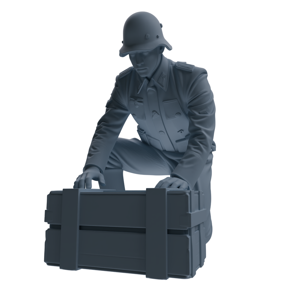 MRY-SFW SSTR219 WWII German Army Logistics Soldier Combat Readiness Four-Person Group