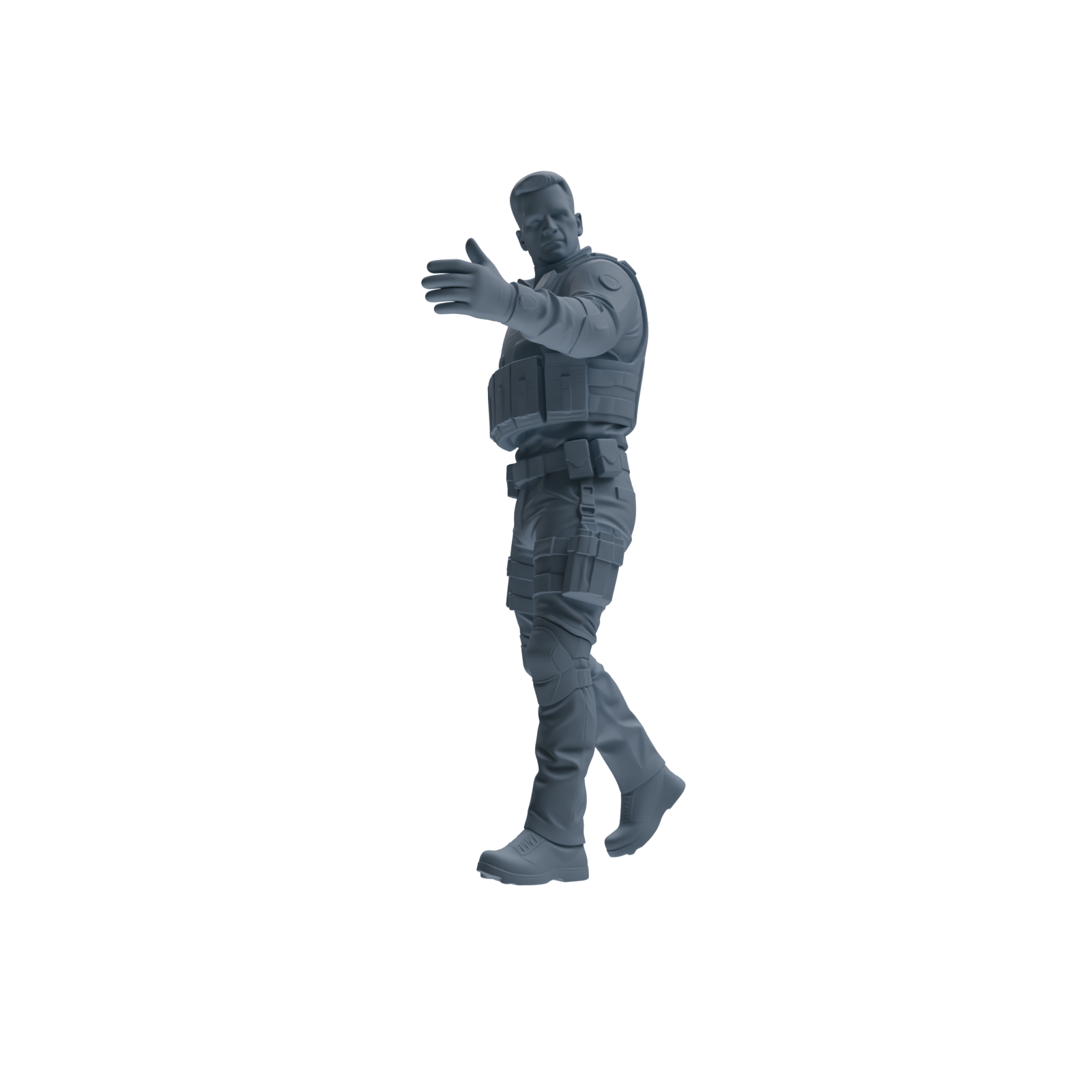 MRY-SFW SSTR130 Miniatures Soldier Model Kit Boston Attack Modern Boston Police Four-Person Tactics Group 2