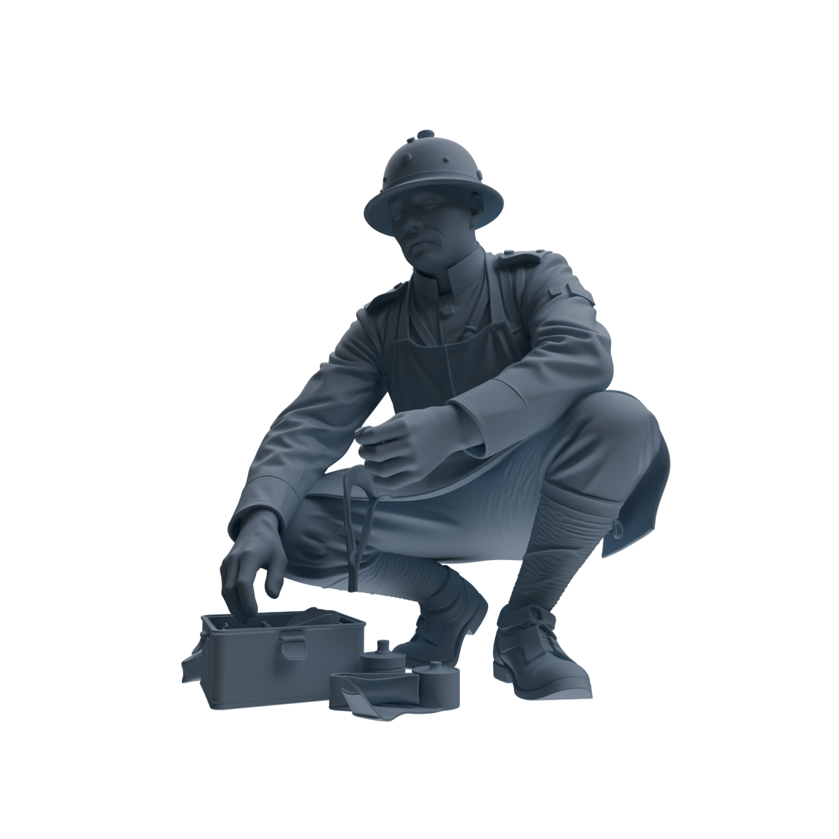 MRY-SFW SSTR263 WWI French Medic Four-Person Group — detail view 5