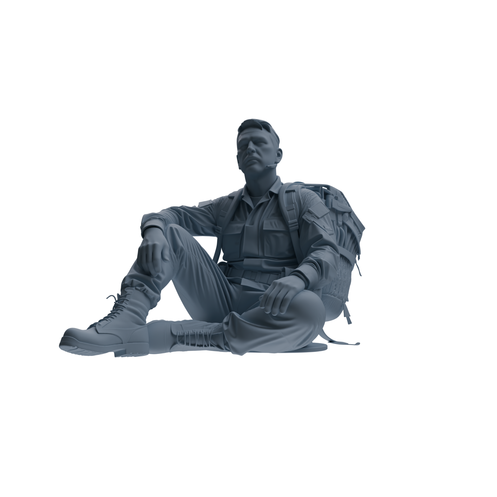 MRY-SFW SSTR142 Miniatures Soldier Model Kit War of Hyenas Modern Canadian Army Four-Person Rest Group