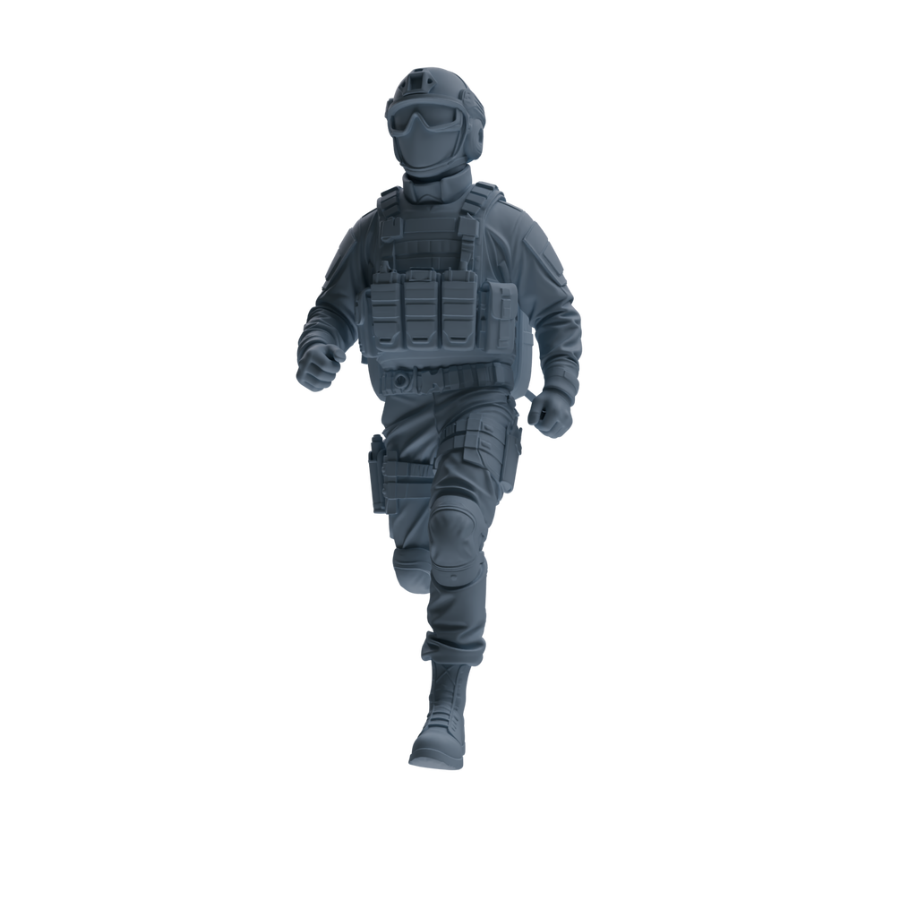 MRY-SFW SSTR345 Modern American Mercenary Carrying 2 Four-Person Group