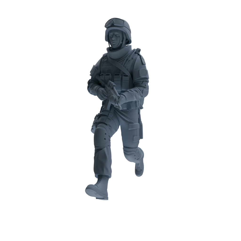 MRY-SFW SSTR330 Modern Counter-Terrorism SWAT Fire Support Operator Foot March 1 Four-Person Group