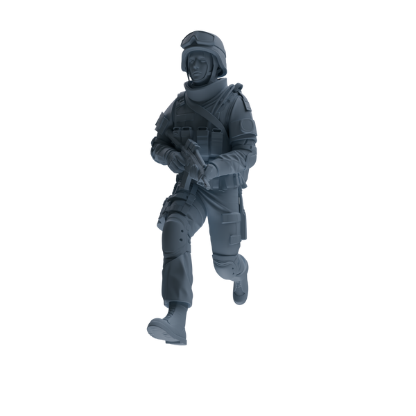MRY-SFW SSTR330 Modern Counter-Terrorism SWAT Fire Support Operator Foot March 1 Four-Person Group