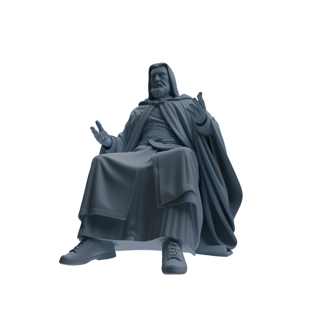 MRY-SFW SSTR288 Medieval Merlin Wizard Conversation Four-Person Group — detail view 4