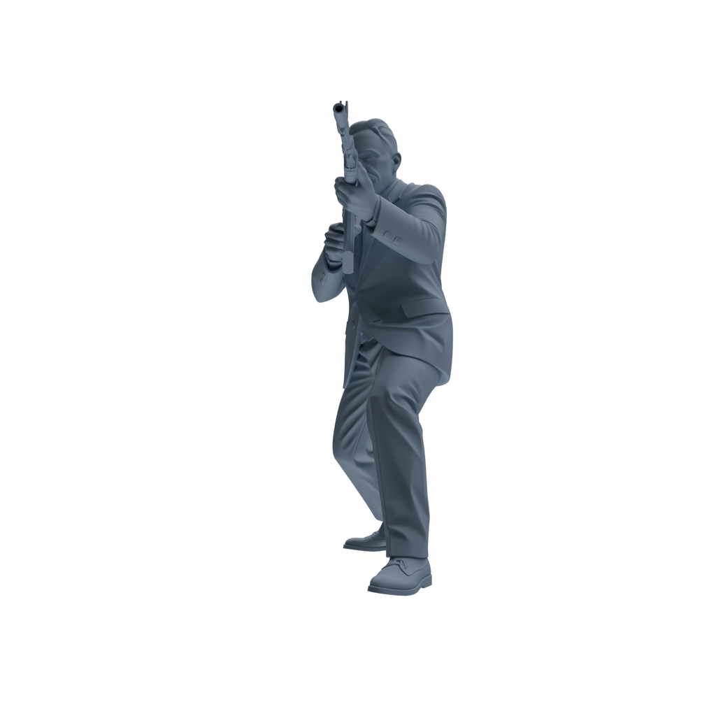 MRY-SFW SSTR122 Miniatures Soldier Model Kit Boston Attack Modern Boston Police Four-Person Gunfight Group 2