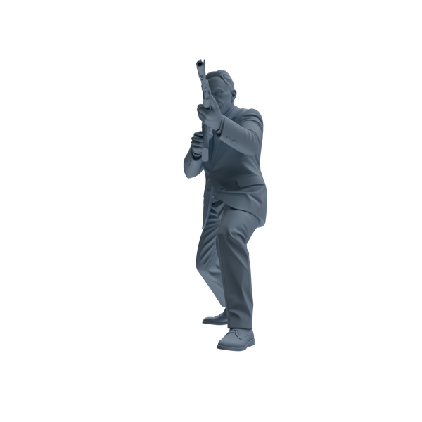 MRY-SFW SSTR122 Miniatures Soldier Model Kit Boston Attack Modern Boston Police Four-Person Gunfight Group 2