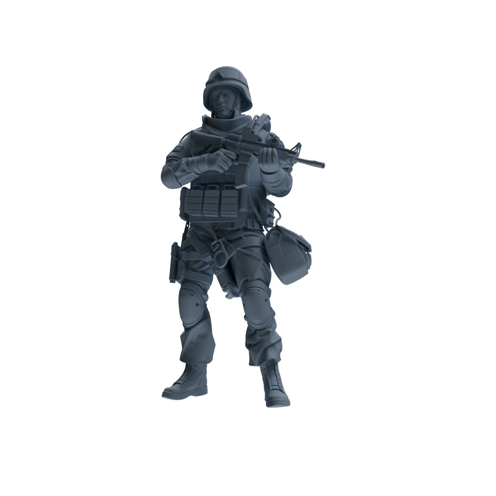 MRY-SFW SSTR335 Modern Counter-Terrorism SWAT Fire Support Operator Combat Four-Person Group