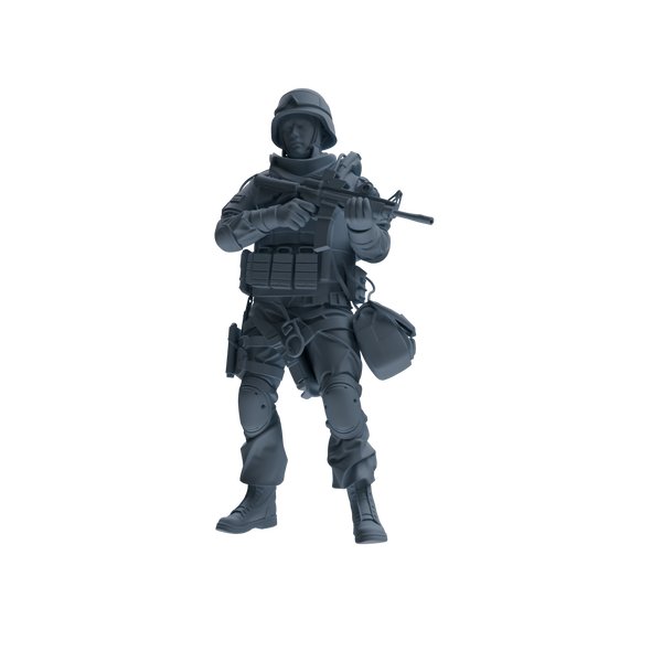 MRY-SFW SSTR335 Modern Counter-Terrorism SWAT Fire Support Operator Combat Four-Person Group