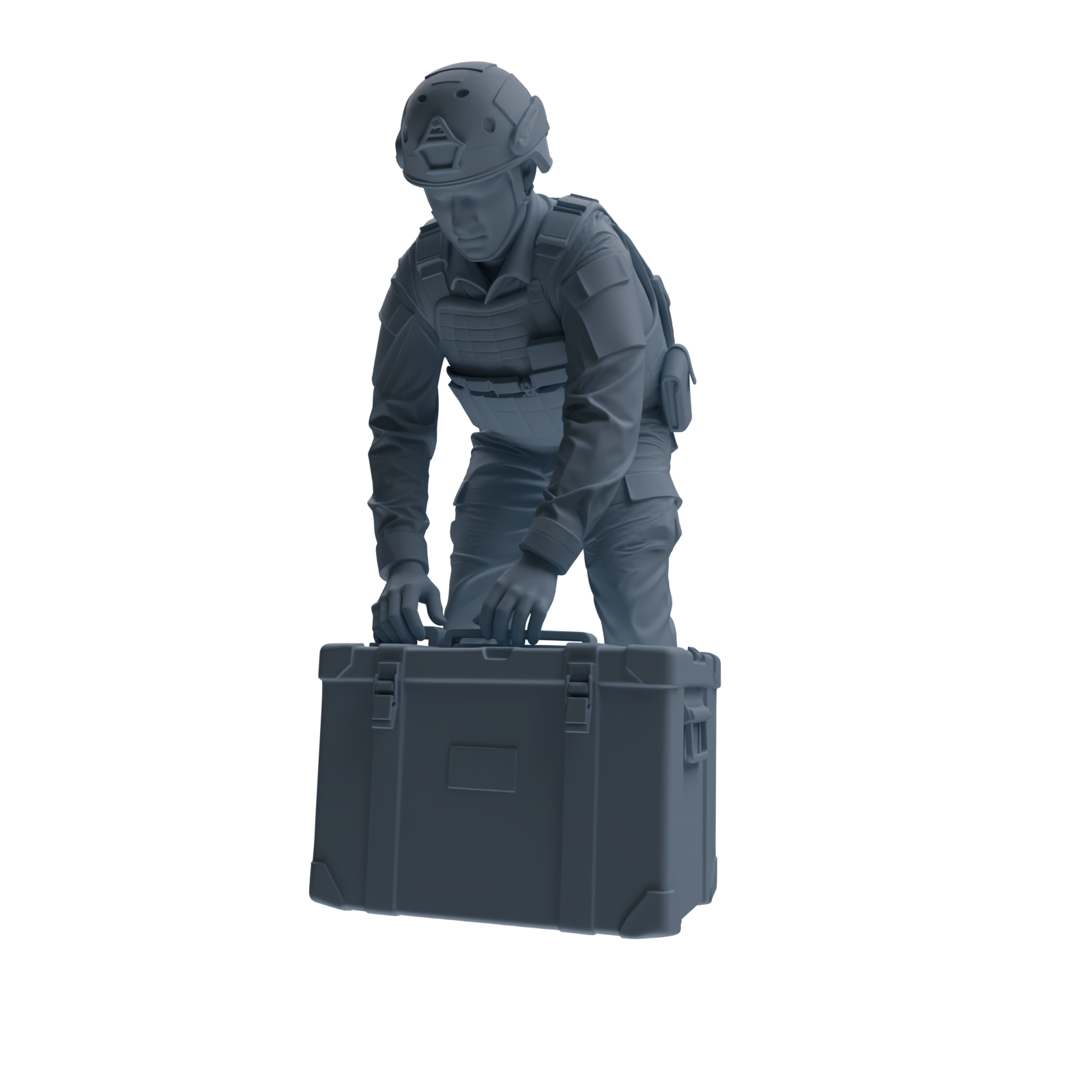MRY-SFW SSTR239 Modern French Army Logistics Soldier Combat Readiness Four-Person Group