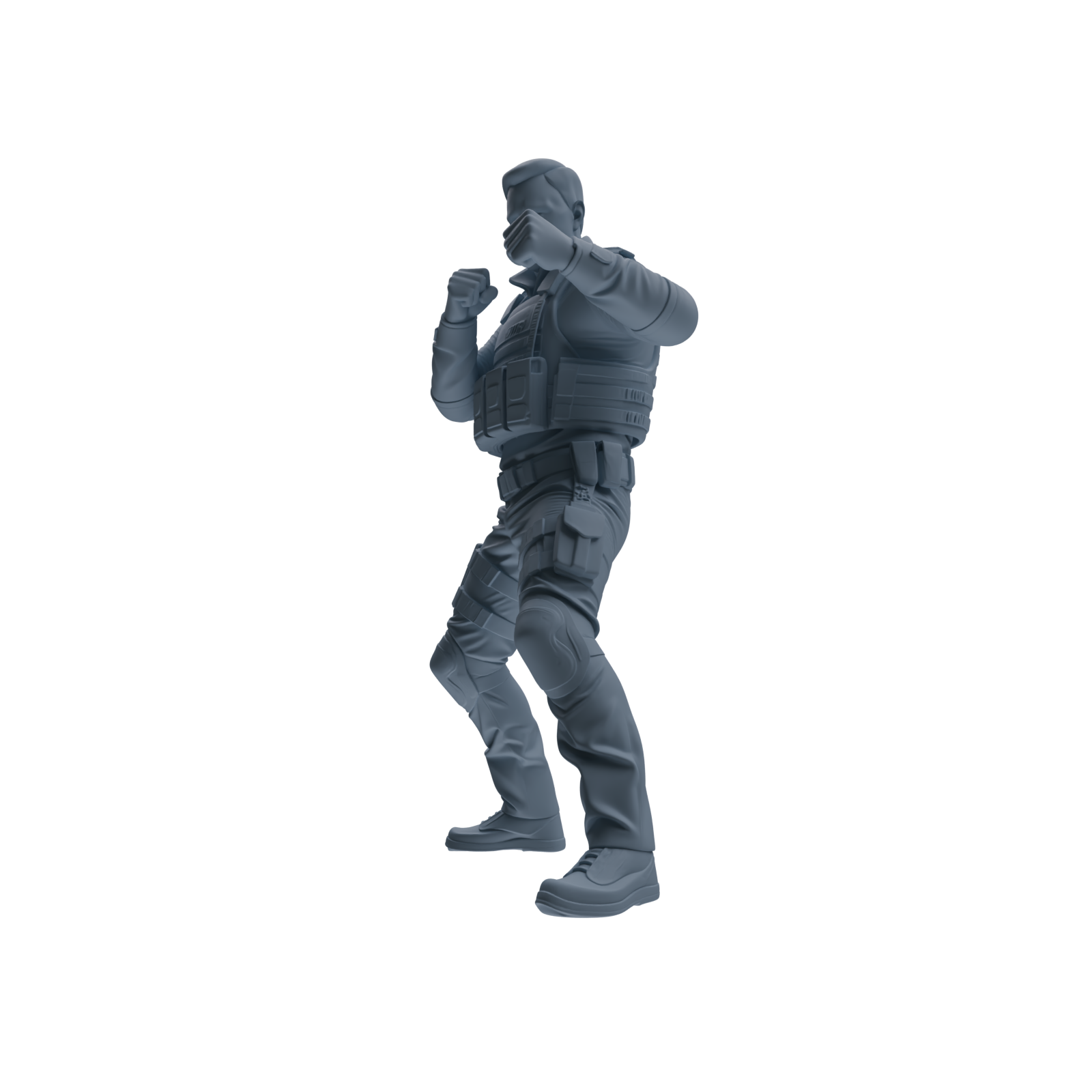 MRY-SFW SSTR112  Miniatures Soldier Model Kit Boston Attack Modern Boston Police Three-Person Arrest Group