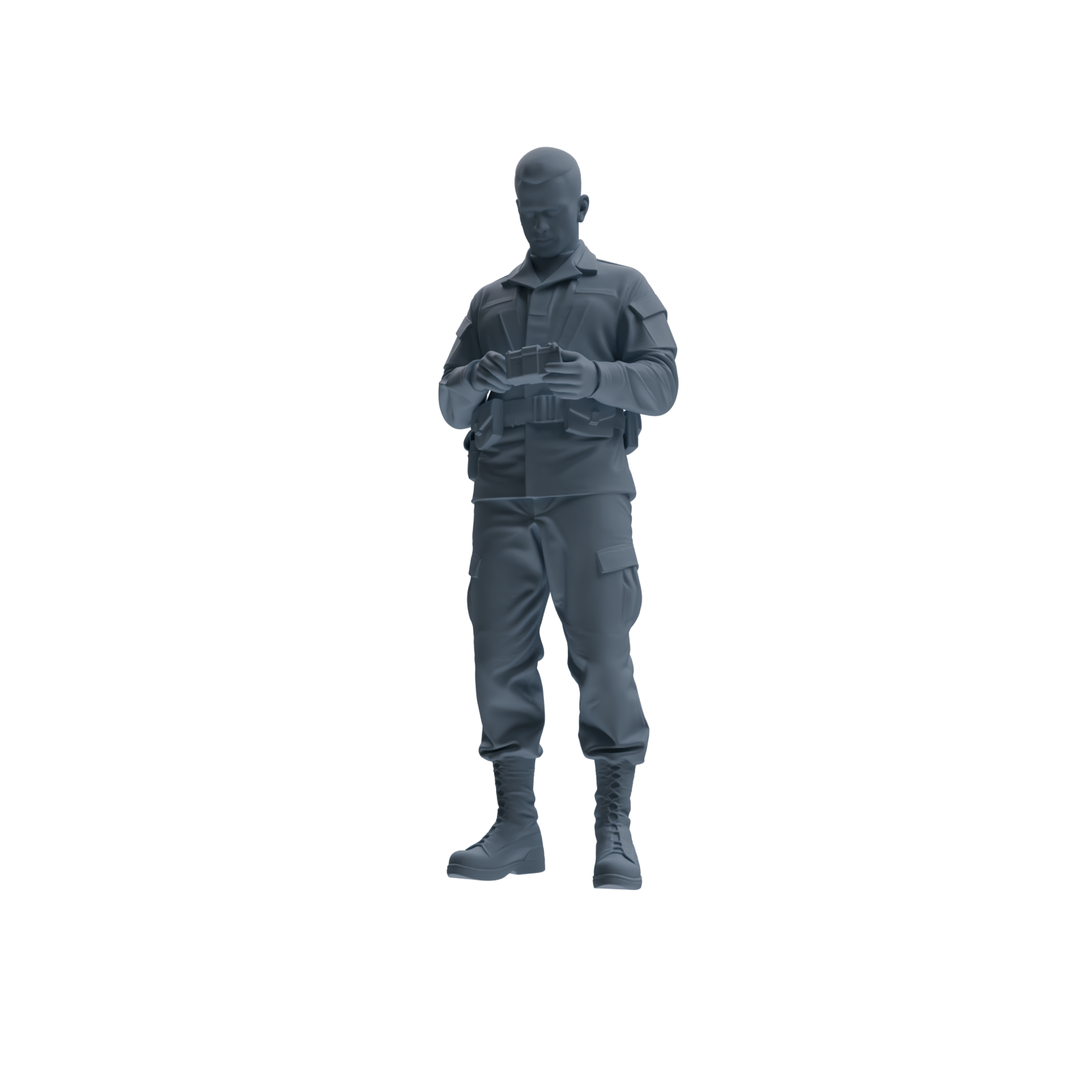 MRY-SFW SSTR247 Modern U.S. Army Logistics Soldier Combat Readiness Four-Person Group