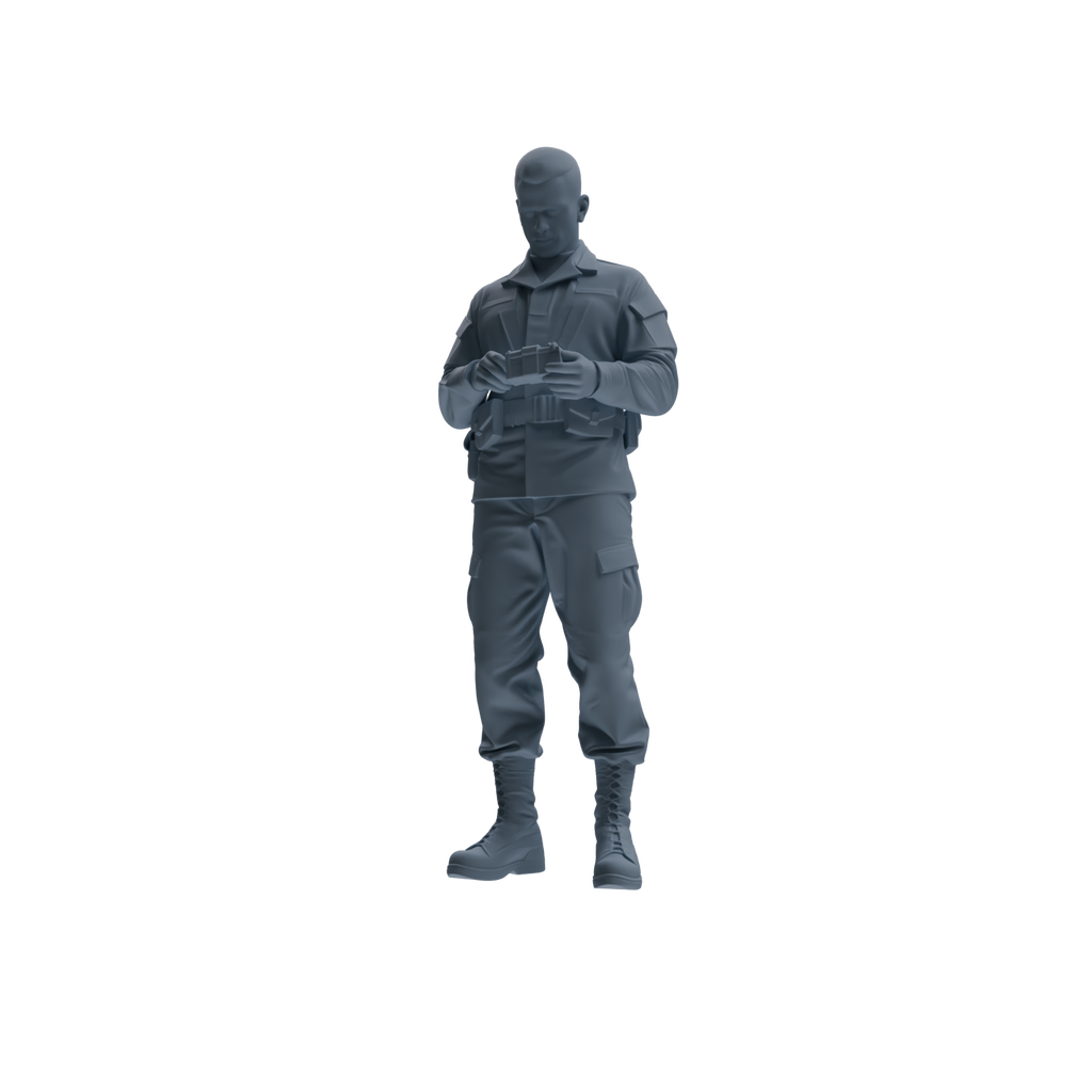 MRY-SFW SSTR247 Modern U.S. Army Logistics Soldier Combat Readiness Four-Person Group