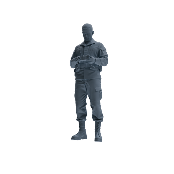 MRY-SFW SSTR247 Modern U.S. Army Logistics Soldier Combat Readiness Four-Person Group