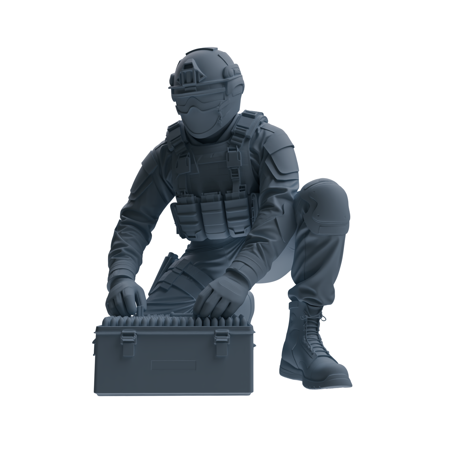 MRY-SFW SSTR357 Modern American Mercenary Combat Readiness Four-Person Group