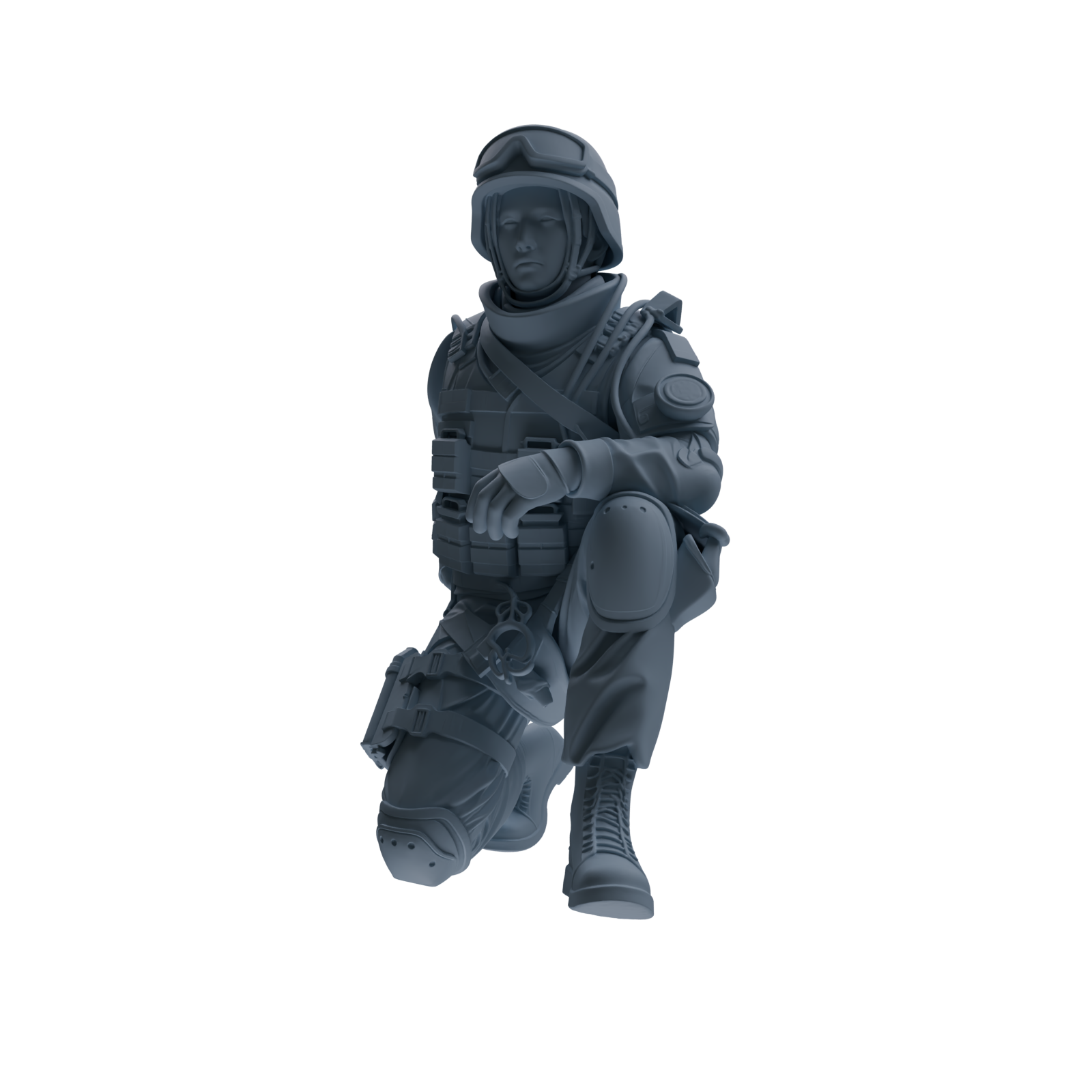 MRY-SFW SSTR327 Modern Counter-Terrorism SWAT Fire Support Operator Combat 3 Four-Person Group