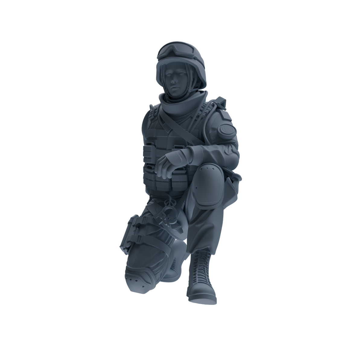 MRY-SFW SSTR327 Modern Counter-Terrorism SWAT Fire Support Operator Combat 3 Four-Person Group — detail view 5