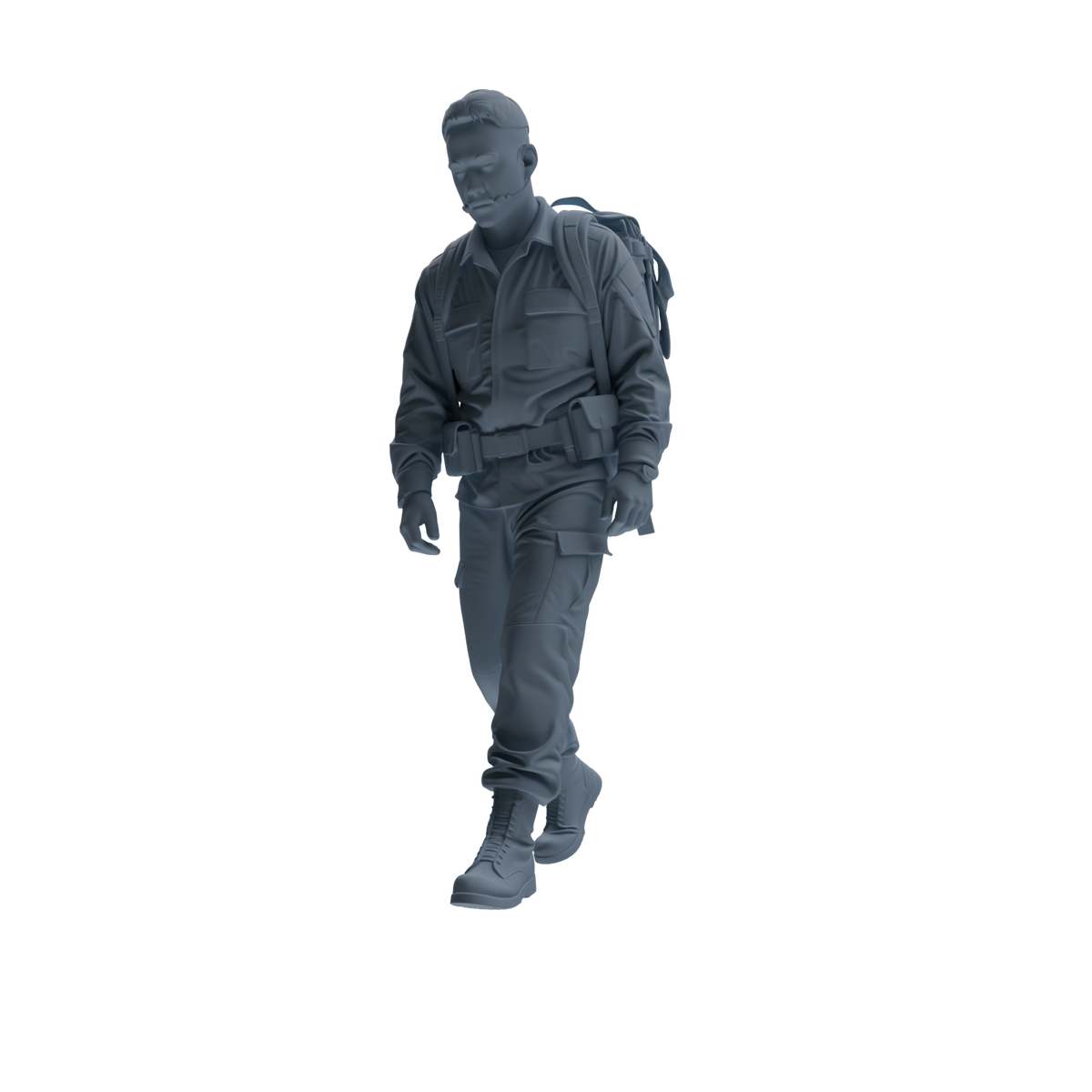 MRY-SFW SSTR144 Miniatures Soldier Model Kit War of Hyenas Modern Canadian Army Four-Person Patrol Group — detail view 5