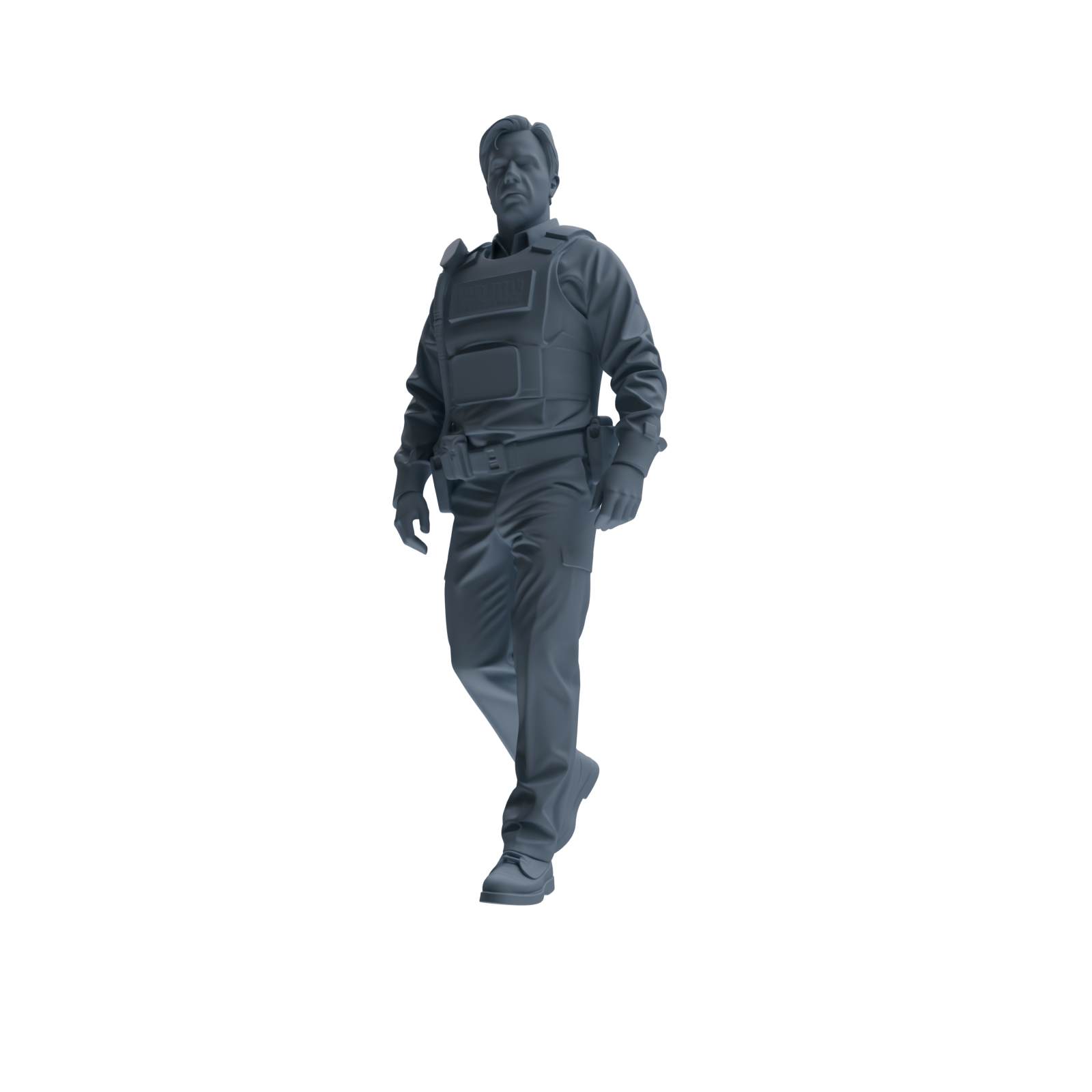 MRY-SFW SSTR127 Miniatures Soldier Model Kit Boston Attack Modern Boston Police Four-Person Patrol Group