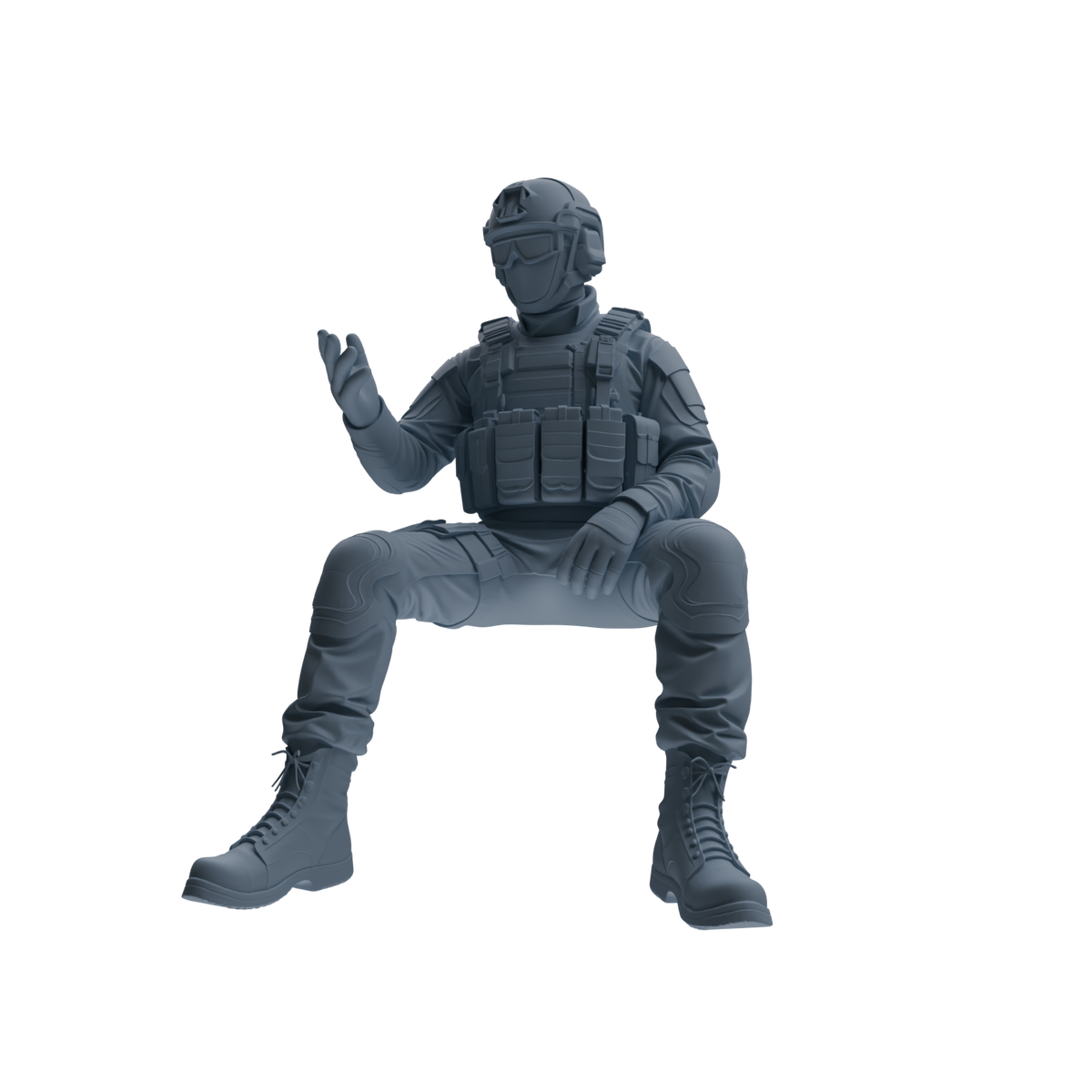 MRY-SFW SSTR348 Modern American Mercenary Conversation 2 Four-Person Group — detail view 5