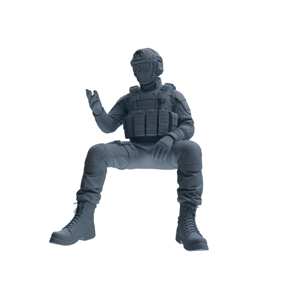 MRY-SFW SSTR348 Modern American Mercenary Conversation 2 Four-Person Group