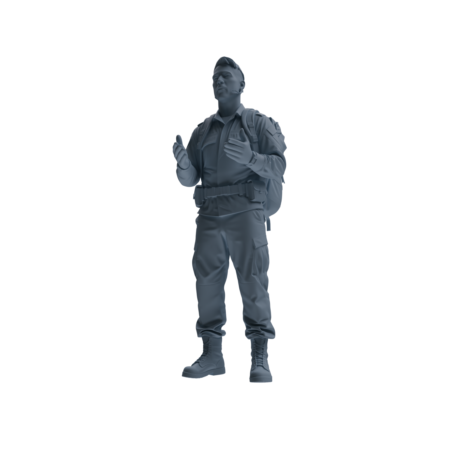 MRY-SFW SSTR134 Miniatures Soldier Model Kit War of Hyenas Modern Canadian Army Four-Person Conversation Group