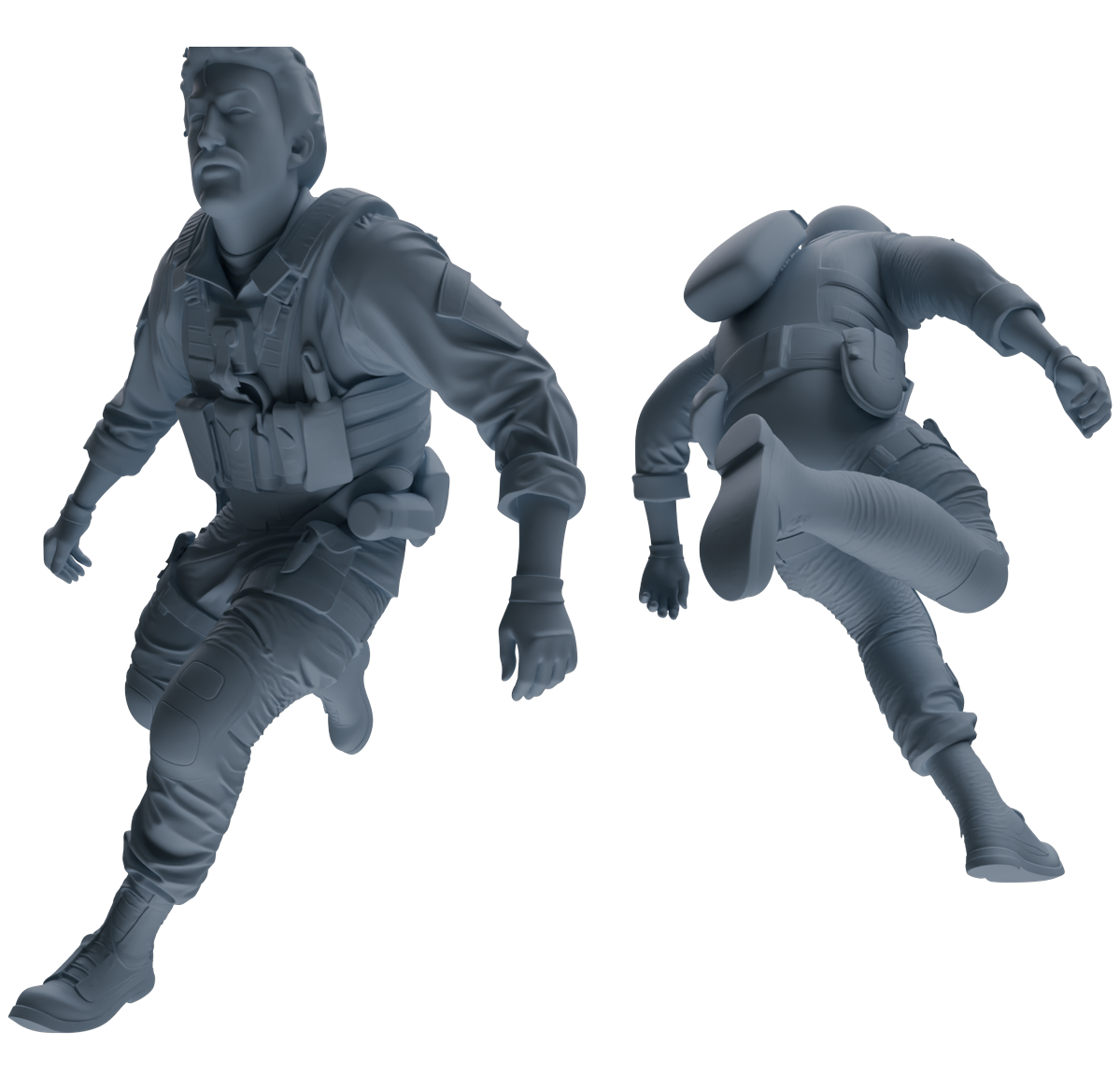 MRY-SFW SSTR016 Miniatures Soldier Model Kit Modern Navy SEAL Six-Person Frontline Group