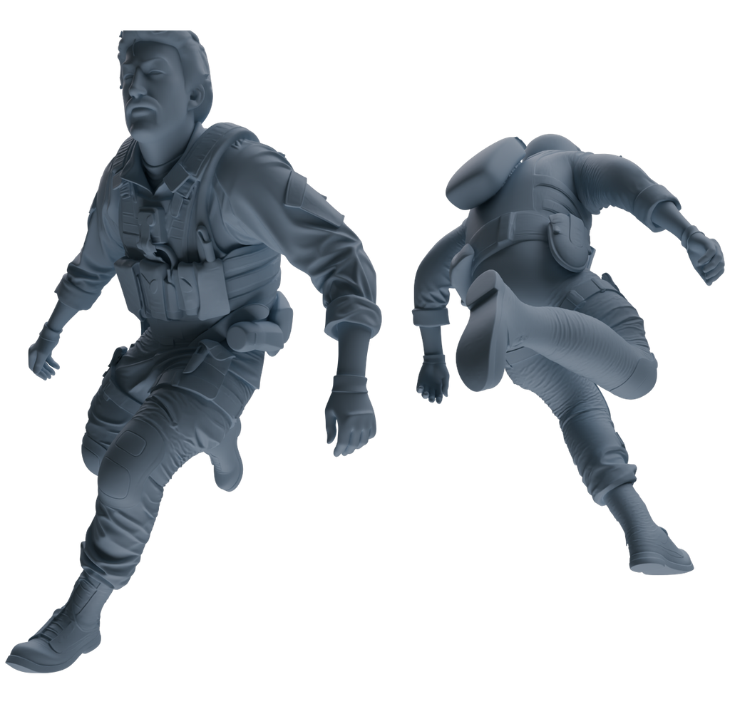 MRY-SFW SSTR016 Miniatures Soldier Model Kit Modern Navy SEAL Six-Person Frontline Group
