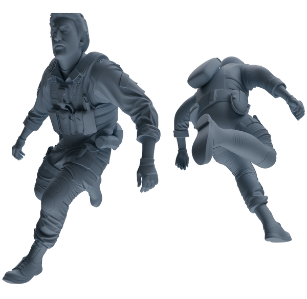 MRY-SFW SSTR016 Miniatures Soldier Model Kit Modern Navy SEAL Six-Person Frontline Group